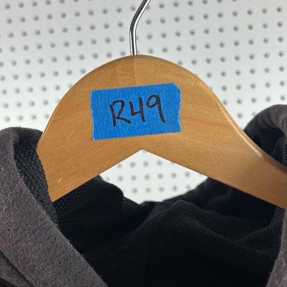 Carhartt Vintage Waffle Lined Hoodie XXL Jacket Vintage Dark Brown Weave Work - Picture 8 of 8